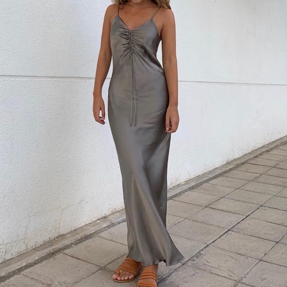 COPY - Grayish Slip dress - Picture 1 of 4